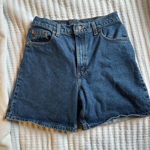 Levi's Dark Blue Denim Jean Shorts VINTAGE